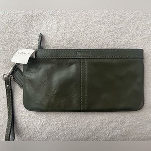 Coach Leather Clutch NWT